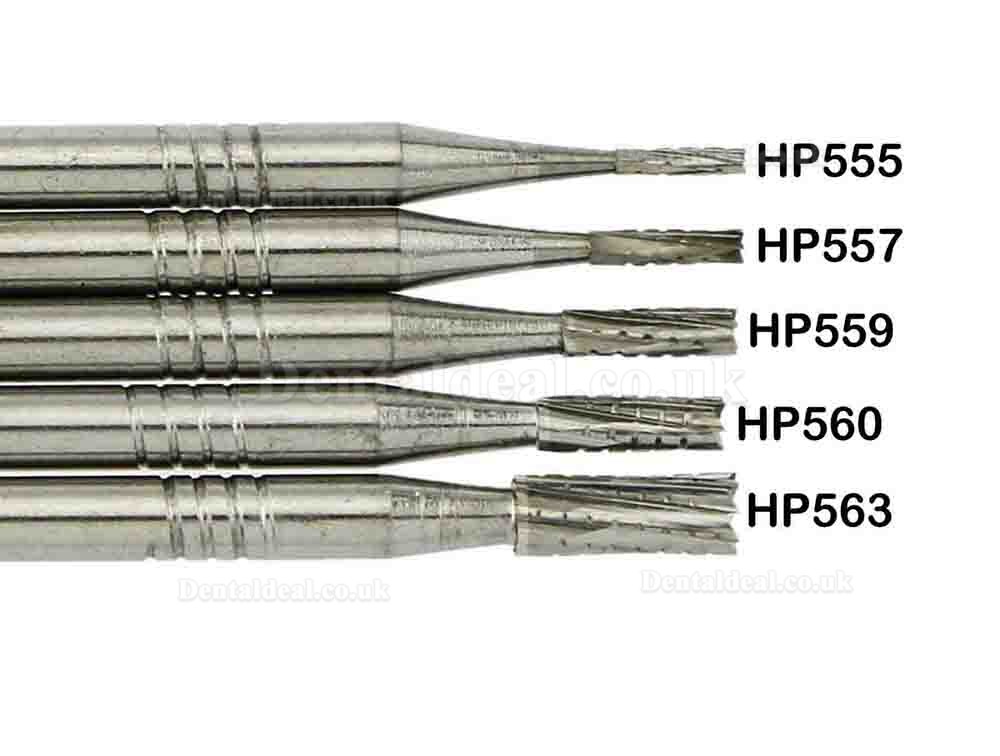 5Packs Wave Dental Low Speed Straight Flat End Crosscut Carbide Burs HP 555 556 560 563